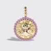 PHOSPHOSIDERITE YELLOW GOLD LUCKY CAT DIAMOND CHARM>Boochier Hot