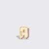 PHOSPHOSIDERITE YELLOW GOLD MINI LETTER MONO STUD>Boochier Fashion