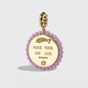 PHOSPHOSIDERITE YELLOW GOLD LUCKY CAT DIAMOND CHARM>Boochier Hot