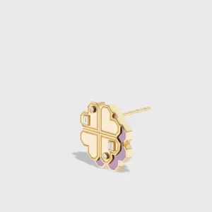 PHOSPHOSIDERITE YELLOW GOLD CLOVER LEAF STUDS>Boochier Sale