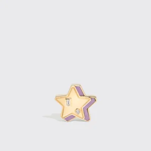 PHOSPHOSIDERITE YELLOW GOLD MINI STAR STUDS>Boochier Online
