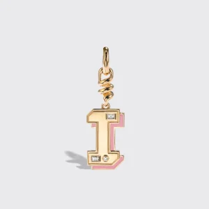 PINK OPAL NOSTALGIA LETTER CHARM>Boochier Hot