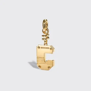 PINK OPAL NOSTALGIA LETTER CHARM>Boochier Hot