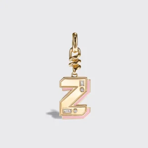 PINK OPAL NOSTALGIA LETTER CHARM>Boochier Hot