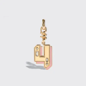 PINK OPAL NOSTALGIA NUMBER CHARM>Boochier Discount