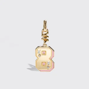 PINK OPAL NOSTALGIA NUMBER CHARM>Boochier Discount