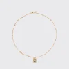 PINK OPAL YELLOW GOLD LUCKY CAT DIAMOND NECKLACE>Boochier Discount