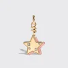 PINK OPAL YELLOW GOLD STAR CHARM>Boochier Best