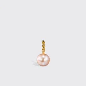 PINK PEARL YELLOW GOLD BEACHING PENDANT>Boochier Fashion