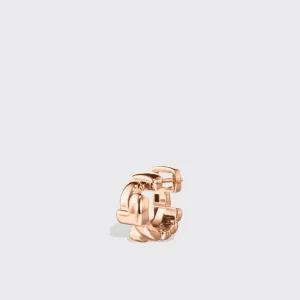 ROSE GOLD ARCADE DOUBLE ETERNITY LOCK EARRING HUGGIES>Boochier New