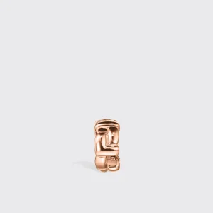 ROSE GOLD ARCADE DOUBLE ETERNITY LOCK EARRING HUGGIES>Boochier New