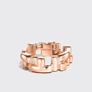 ROSE GOLD DIAMOND ARCADE DOUBLE ETERNITY RING>Boochier Sale