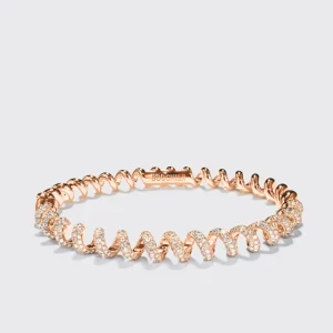 ROSE GOLD DIAMOND SLINKEE BANGLE>Boochier Sale