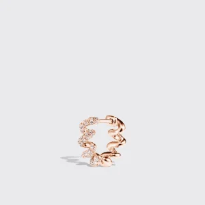 ROSE GOLD DIAMOND SLINKEE HUGGIE EARRINGS>Boochier New