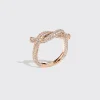 ROSE GOLD DIAMOND TIES RING>Boochier New