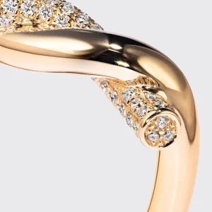 ROSE GOLD HALF DIAMOND TIES RING>Boochier Sale