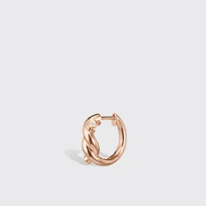 ROSE GOLD SMALL TIES EARRINGS>Boochier New