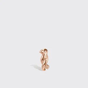 ROSE GOLD SMALL TIES EARRINGS>Boochier New