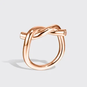 ROSE GOLD TIES RING>Boochier New
