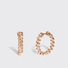 SMALL ROSE GOLD MINI SLINKEE EARRINGS>Boochier Discount