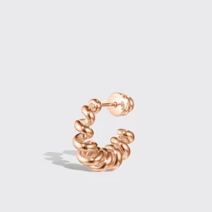 SMALL ROSE GOLD SLINKEE EARRINGS>Boochier New