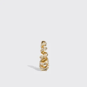 SMALL YELLOW GOLD DIAMOND SLINKEE EARRINGS>Boochier Discount