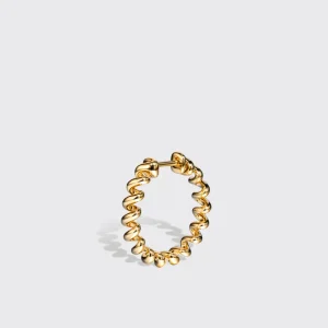 SMALL YELLOW GOLD MINI SLINKEE EARRINGS>Boochier Fashion