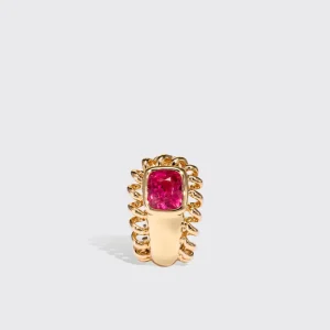 SMALL YELLOW GOLD SPINEL SLINKEE ICON EARRINGS>Boochier New