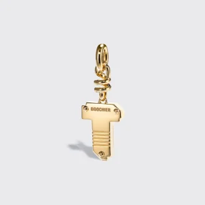 TURQUOISE NOSTALGIA LETTER CHARM>Boochier Discount