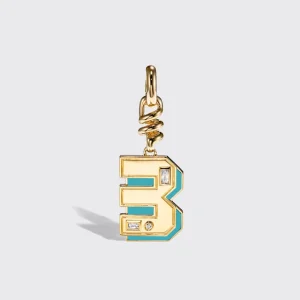 TURQUOISE NOSTALGIA NUMBER CHARM>Boochier Hot