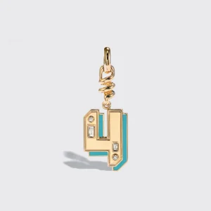 TURQUOISE NOSTALGIA NUMBER CHARM>Boochier Hot