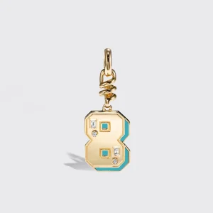 TURQUOISE NOSTALGIA NUMBER CHARM>Boochier Hot