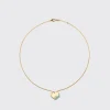 TURQUOISE YELLOW GOLD HEART NECKLACE>Boochier Outlet