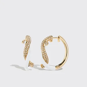 WHITE FRUIT HOOPS EARRINGS>Boochier Outlet
