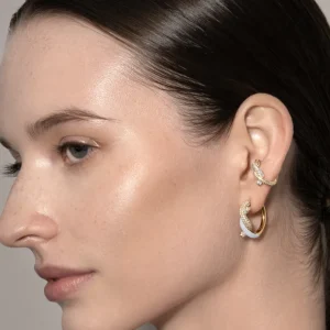WHITE FRUIT HOOPS EARRINGS>Boochier Outlet