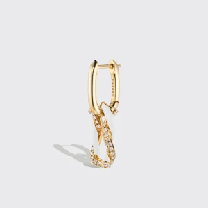 WHITE FRUIT HOOPS MONO EARRING>Boochier Best