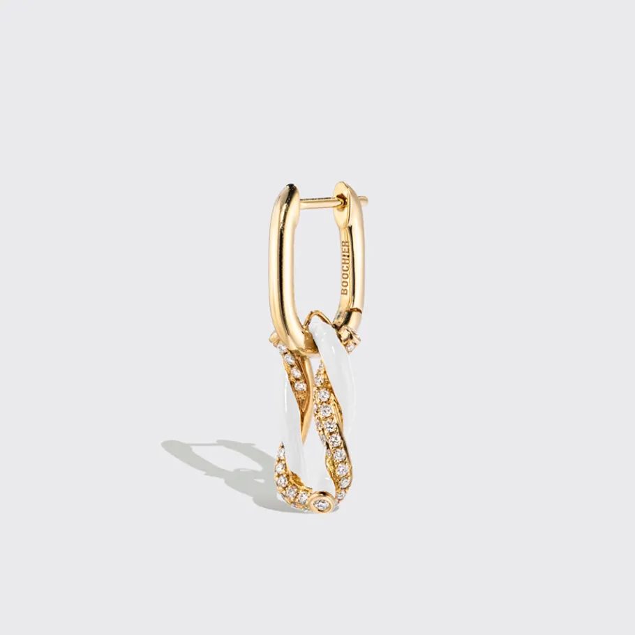 white_fruit_hoops_mono_ea_1.webp WHITE FRUIT HOOPS MONO EARRING>Boochier Best