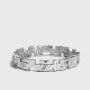 WHITE GOLD ARCADE TRIPLE ETERNITY BANGLE>Boochier Online