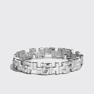 WHITE GOLD ARCADE TRIPLE ETERNITY BANGLE>Boochier Online
