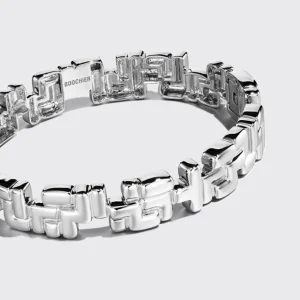WHITE GOLD ARCADE TRIPLE ETERNITY BANGLE>Boochier Online