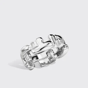 WHITE GOLD DIAMOND ARCADE DOUBLE ETERNITY RING>Boochier Outlet