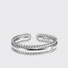 WHITE GOLD DIAMOND SLINKEE ICON BANGLE>Boochier Best