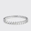 WHITE GOLD DIAMOND SLINKEE BANGLE>Boochier Hot