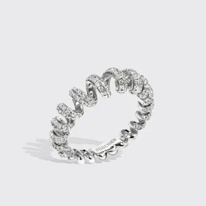 WHITE GOLD DIAMOND SLINKEE RING>Boochier Sale