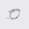 WHITE GOLD DIAMOND TIES RING>Boochier Clearance