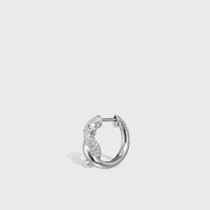 WHITE GOLD DIAMONDS SMALL TIES EARRING>Boochier Clearance