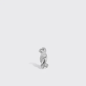 WHITE GOLD DIAMONDS SMALL TIES EARRING>Boochier Clearance