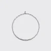 WHITE GOLD SINGLE DIAMOND SLINKEE NECKLACE>Boochier Fashion