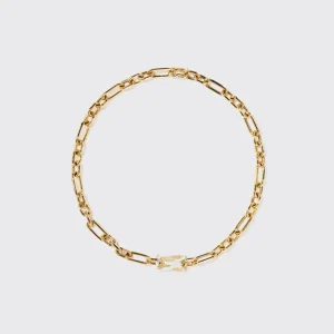 WHITE JUMBO FRUIT HOOPS PENDANT CHAIN NECKLACE [DETACHABLE]>Boochier Fashion