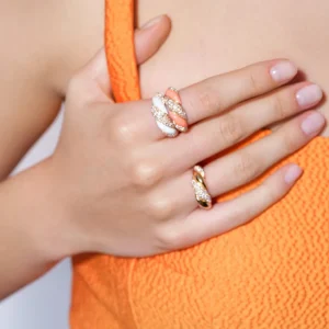 WHITE MARSHMALLOW RING>Boochier Clearance